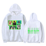 Billie Eilish Graphic Drawstring Hoodie Casual Hooded Sweatshirt