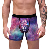Mens Boxer Briefs Underwear Breathable Stretch Boxer Trunk with Pouch