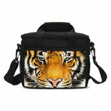 Casual Tiger Large Backpack Insulated Lunch Bags Pencil Case Boys Girls Schoolbag 4PCS