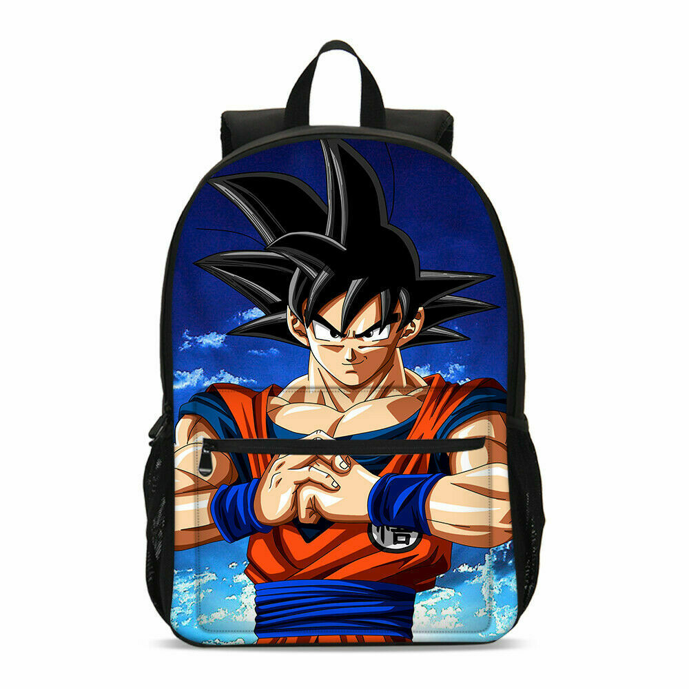 Dragon Ball Goku Schoolbag Set Boys Backpack Lunch Bag Crossbody Pen Bag 4Pcs