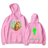 Billie Eilish Pullover Hoodie Hooded Sweatshirt with Kanga Pocket